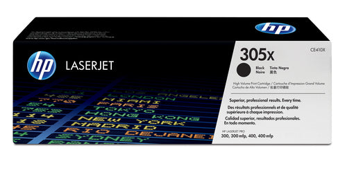 Hp 305x Black Laserjet Toner Cartridge For Laserjet Pro 300 And 400 Color Series