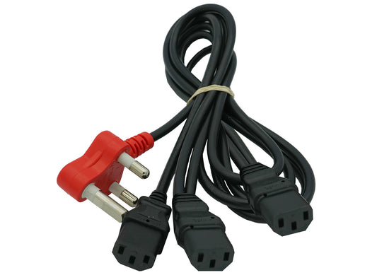 Dedicated 3 Way Iec Power Cable